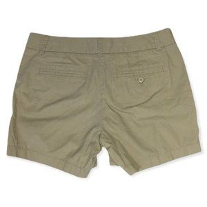 J. Crew Tan 100% Cotton Chino Broke-In Shorts Size 6